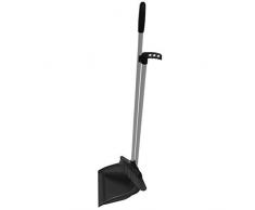 Sohler par Eurotrade L Ltd Long Manche Pelle Pelle Ã poussiÃ¨re et Brosse de Cuisine de Salle de Bain Sol stratifiÃ© Doux Balai Sweeper, Noir, 17Â x 27Â x 90Â cm