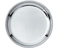 Alessi 800/10 Mercurio dessous de Verre en Acier SatinÃ© Ã Bord Brillant, Set de 6 PiÃ¨ces