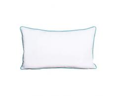 Belssia Coussin de Chaise, Coton, Blanc et Vert, 40Â x 4Â x 60Â cm