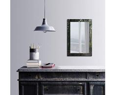 Bonamaison DÃ©coration Murale Impression sur Miroir EncadrÃ© sur Toile, Dimensions: 40 x 60 Cm - ConÃ§u et fabriquÃ© en Turquie