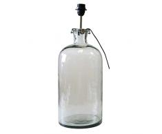 Better & Best 1362770 â lampe de table en verre en forme de bouteille haute, base ronde, Couleur Transparent