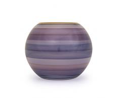 Angela neue Wiener Werkstaette Vase en Verre anoblit Forme de Boule, Verre, Violet, 14Â x 14Â x 14Â cm