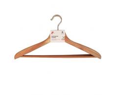 H & L Russel cintres deucalyptus, Bois Naturel, Lot de 12