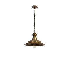 Moira Lighting by homemania Vintage Lampe à suspension e27, 100 W, dor, 39 x 28 cm Câble 110 cm, 66 Unité