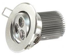 McShine LES-986 Spot LED encastrable Blanc Chaud 9 W Ã 86 mm