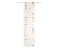 Deko Trends Rivero 6236623 29 Panneau Japonais Blanc Cassé/Gris/Taupe/Orange 245 x 60 cm