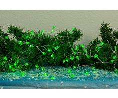 Best Season SA140 Guirlande Lumineuse à LED, Métal/, Vert, 180.0 x 3.0 x 3.0 cm