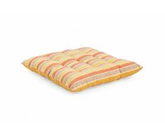 Galileo Casa Rayures Coussin pour Chaise, Coton, 40Â x 40Â x 3Â cm 40x40x3 cm Jaune