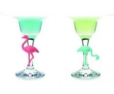 Vin Bouquet Lot de marqueurs de Verre en Silicone Motif Flamants Roses
