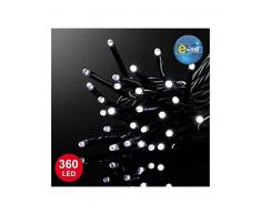 E=M6 5EEX524BC Guirlande avec 360 Ampoules LED Plastique/PVC Blanc