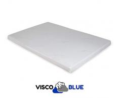 Visco Blue Surmatelas viscoélastique 135x190 cm, Grosor 6 cm de première qualité