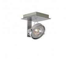 Lucide SPECTRUM - Spot Plafond - LED Dim. - AR111 - 1x12W 2700K - Chrome Dépoli