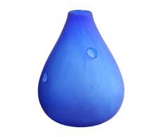 Sèvres Toujours Cristal de Giroflée Vase en Verre avec Finition satinée 28 cm Bleu