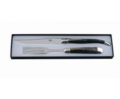 Forge De Laguiole 1217 BF + F17 2M in B Couteau, Horn Dunkel