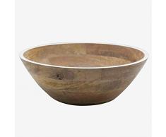 Better & Best 3081301 Saladier dÃ©coratif en Bois et Ã©mail Mar/Blanc