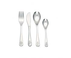 Zilverstad Lot de 4 Couverts pour Enfant en Acier Inoxydable Argenté 21,5 x 15,5 x 2,4 cm