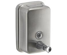 Gedy Whale Distributeur de Savon 400 ML, Inoxydable, Acier brossé, 400 ML