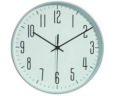 Sign Wall Clock 25CM Silv Horloge, Pendule, Argent, 25 cms