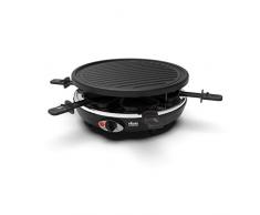 Faure FRG-1211 Raclette et Grill, 1200W, Noir, Gris