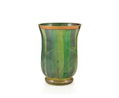 Angela neue Wiener Werkstaette Smaragd Photophore Peint Ã la Main avec dÃ©corations dorÃ©es 11 x 15 cm