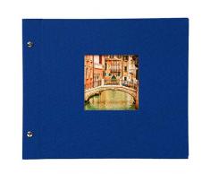 Goldbuch Album Photo à vis Bella Vista - avec découpe pour fenêtre, Carton, Bleu, 30 x 25 cm