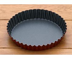 MaÃ®tre PÃ¢tissier TC17R Moule Ã Tarte CannelÃ©e Plastique Gris/Rouge 17 x 17 x 2,5 cm