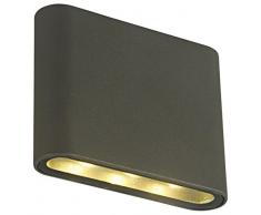 interfan Book Applique murale dextÃ©rieur, gris, 3Â x 11.50Â x 9Â cm