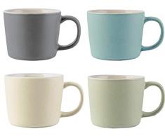 La Cafetiere Ensemble de 4 Tasses à Expresso, Multicolore