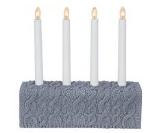 Star 169-01 Knitted Chandelier 4 LumiÃ¨res CÃ©ment Gris 29 x 28 cm