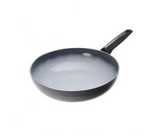 Moneta 0002394328 PoÃªle Wok 28 cm, Aluminium, Gris