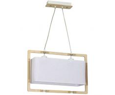 Homemania Lampe à suspension W50xd14,5xh80 cm Bois