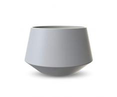 Cooee Design Pot de Fleurs Céramique Gris 14 cm