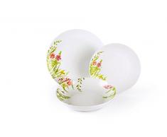 Enjoy Home Set Vaisselle 18 unités. Spring Garden Blanc/multicolore