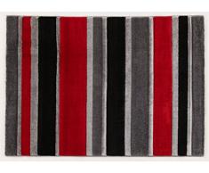 ABC Tapis Design Rouge/Gris/Noir 120 x 170 cm