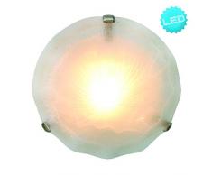 Naeve leuchten 100061 plafonnier en verre coloré 30 cm blanc 130544 noir