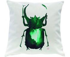 Rosanna Spring CO144SCVE Coussin ScarabÃ©e Velours Vert Emeraude 41 x 40 x 13 cm