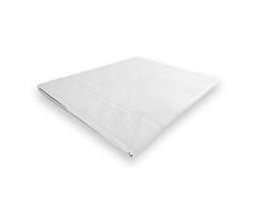 Soleil docre Camille Drap Plat, Coton, Blanc, 180 x 290 cm