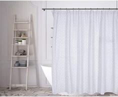 Kensie Rideau de Douche, Gris, 72x72