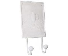 Better & Best Cintre de Bain avec Frise et Guirlande, mÃ©tal, Blanc, 14Â x 27,5Â x 12Â cm