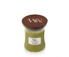 Woodwick Bougie parfumée avec Innovation en Peluche, Paraffine, Citron Vert, gélato, sablier Moyen