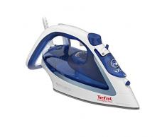 Tefal FV5736 Easygliss Fer à repasser à vapeur (2500 W, effet pressing : 220 g/min, capacité du réservoir : 270 ml) Bleu/blanc
