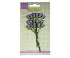 Marianne Design Fait Main Foncé Lavande Fleurs artificielles Roses, Carte Papier, Violet