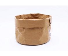 B&P Italia Stockholm Sac à Pain en Fibre de Cellulose Havane, diamètre 19 x 12 cm