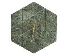 Karlsson KA5591GR Pendule Murale, Marbre, Vert, Taille uniq