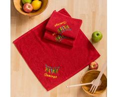 Sancarlos Piment Chiffon et Cuisine, Cotton, Rouge, Taille Unique