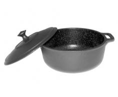 PAELLA WORLD PaellaWorld 4406 Casserole en Fonte avec Couvercle 24 x 10 cm