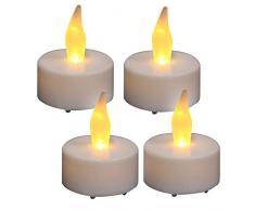 Di-Nesh Set Bougies Chauffe-Plat LED Bougies Chauffe-Plat électrique Bougies Chauffe-Plat LED avec Batterie (64er)