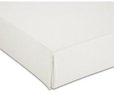 Cardenal Textil Couvre Chanvre Lisse Lit 135 cm Blanc