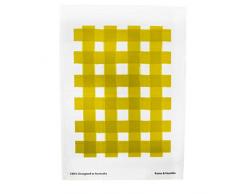 Raine et Humble Aquarelle Vichy Torchon, Coton, Vert Mousse, 50Â x 70Â x 0.25Â cm