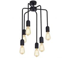 Homemania Lampe Ã suspension W33xd33xh54 cm Noir